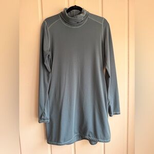 Indygena Gray Long Sleeve Turtleneck Dress SzM